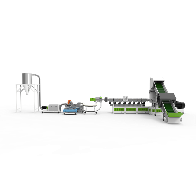Industrial plastic pelletizing and vacuum conveying equipment layout